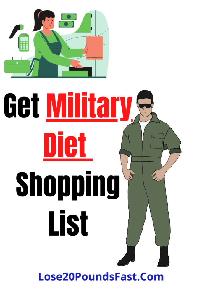 the military diet shopping list
