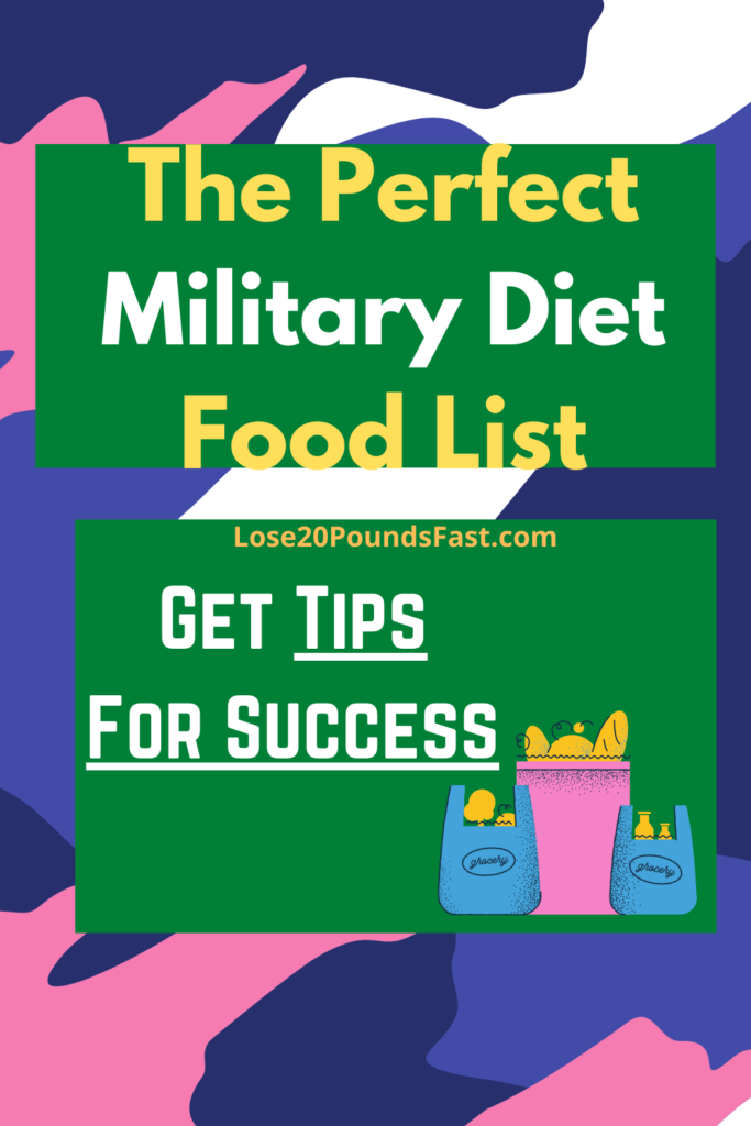 military diet shopping list