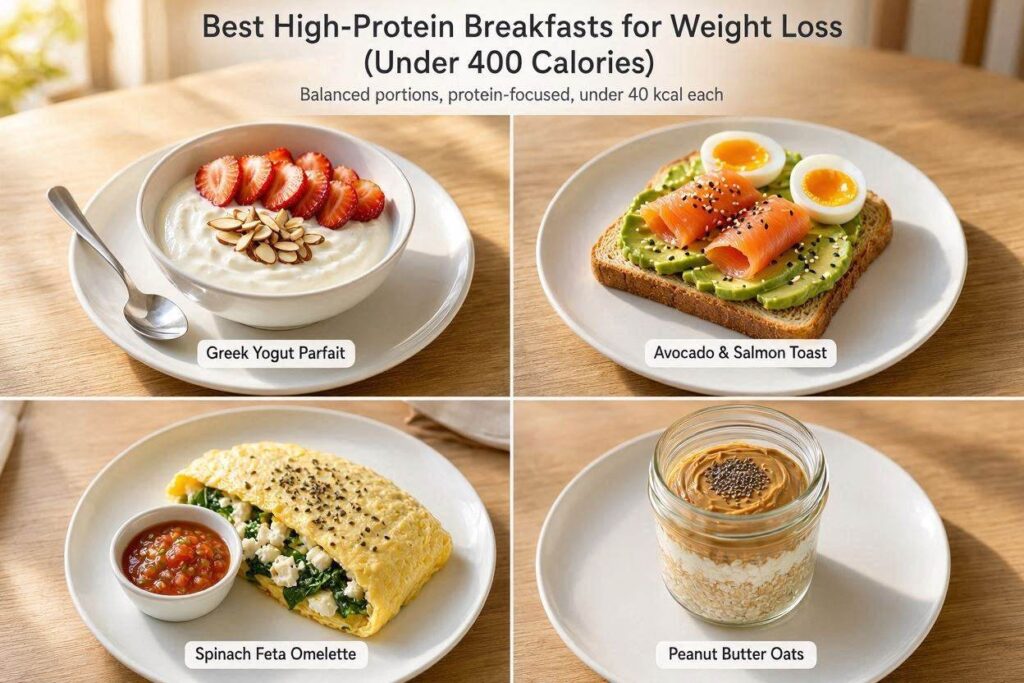 Best High-Protein Breakfasts for Weight Loss (Under 400 Calories)